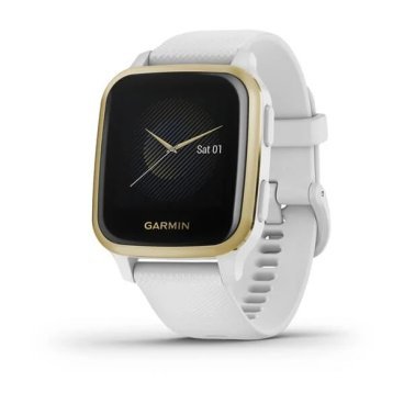Фото Смарт-часы Garmin Venu Sq NFC, WW, White/Light Gold, 010-02427-11