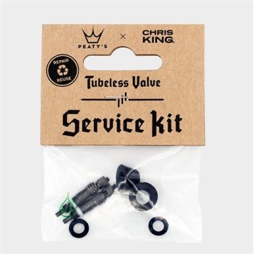 Фото Ремкомплект для велосипеда Peaty's Chris King (MK2), Tubeless Valves Service Kit, Black, PTV2-SERVICE-12