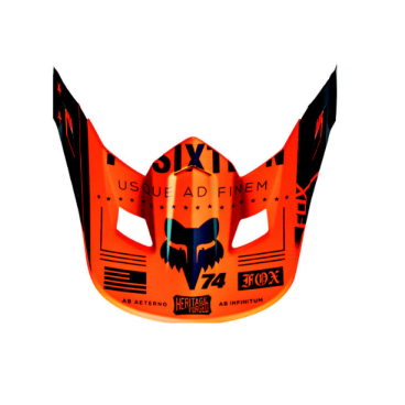 Фото Козырек к велошлему Fox V2 Union Helmet Visor, Orange, 15853-009-OS
