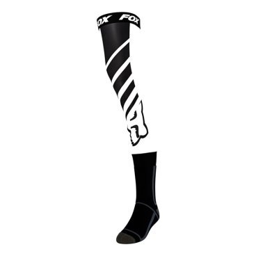 Фото Велочулки Fox Mach One Knee Brace Sock, черно-белый, 25895-018