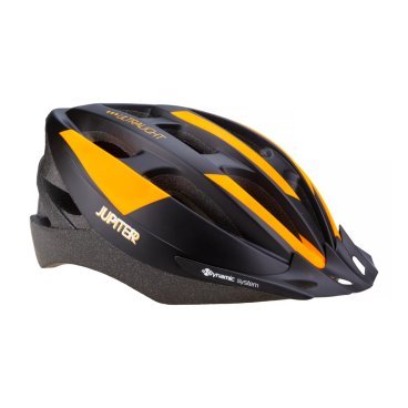 Шлем велосипедный Vinca Sport, взрослый, 19 отверстий, черный с оранжевым, VSH 23 jupiter