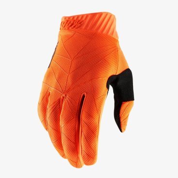 Велоперчатки 100% Ridefit Glove, Fluo Orange/Black, 2020, 10014-260-14