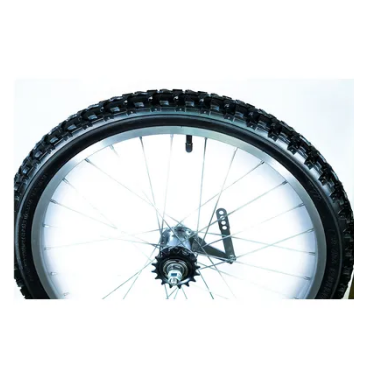 Фото Колесо велосипедное Forward, 20", заднее, алюминиевый обод, тормозная втулка, в сборе с покрышкой, черный, УТ00019441