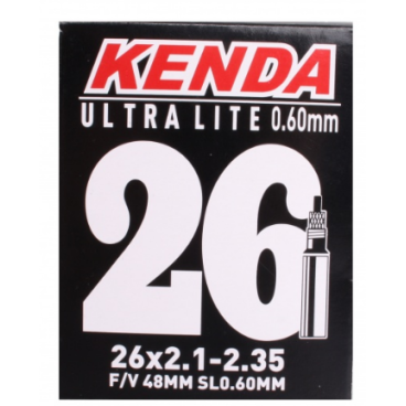 Камера велосипедная Kenda, 26", 26X2.1-2.35, 56/58-559, A/V, 511306