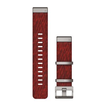 Ремешок для смарт-часов Garmin QuickFit, 22 мм, для MARQ, Jacquard Weave Nylon Strap, Red, 010-12738-22