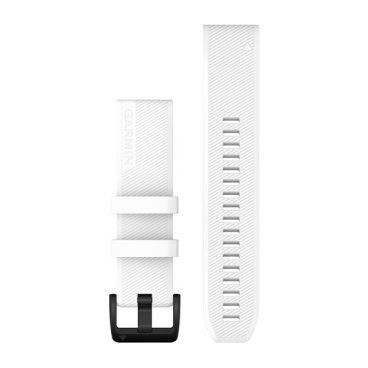 Ремешок для смарт-часов Garmin Replacement Band, для fēnix, Approach S62, White w/Black SS, 010-12901-01