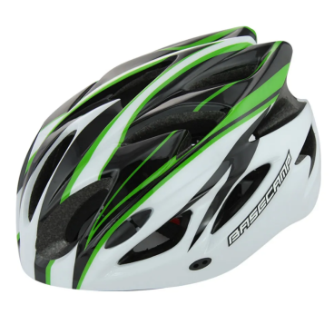 Фото Шлем велосипедный CIGNA WT-012, чёрный/зеленый/белый, УТ00019383
