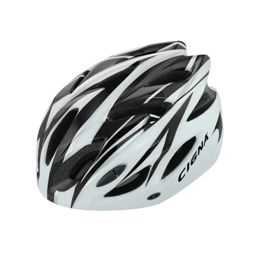 Фото Шлем велосипедный CIGNA WT-012, чёрный/белый, УТ00019384