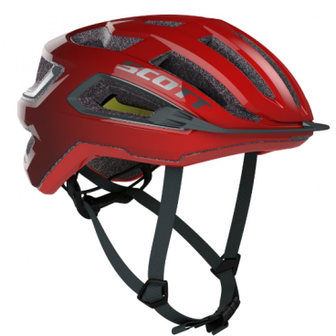 Шлем велосипедный SCOTT Arx Plus (CE), fiery red/storm grey, ES275192-6517