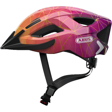 Фото Шлем велосипедный ABUS Aduro 2.0, gold prism (золотой/розовый), 05-0086983