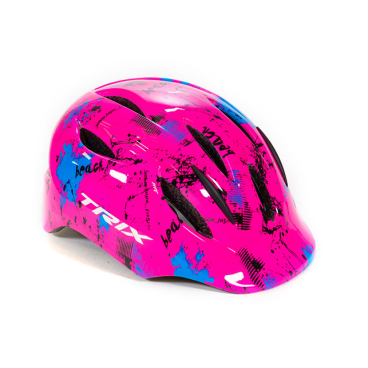 Шлем велосипедный TRIX, подростковый, кросс-кантри, 11 отверстий, неоновый розовый, PNY10(S)N-PINK