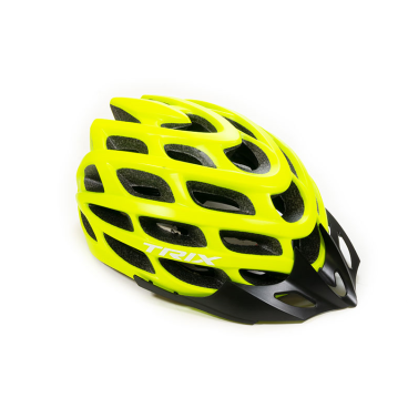 Фото Шлем велосипедный TRIX, кросс-кантри, 35 отверстий, неоновый желтый, PNY41(L)NE-YELLOW