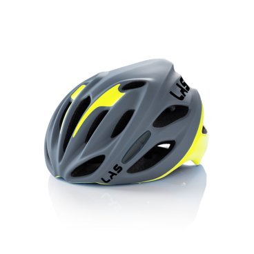 Шлем велосипедный LAS COBALTO, серый матовый с желтым, LB00010020220LXL