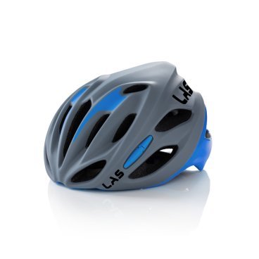 Шлем велосипедный LAS COBALTO, серый матовый с голубым, LB00010020198SM