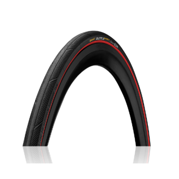 Покрышка велосипедная Continental ULTRA SPORT III, 700x23, черный/красный, 0150454