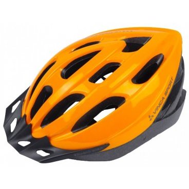 Фото Шлем велосипедный Vinca Sport VSH 23, взрослый, индивидуальная упаковка, оранжевый, VSH 23 full orange (M-L)