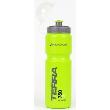 Фляга велосипедная Vinca Sport VSB 21, с защитой от пыли, 750 мл, индивидуальная упаковка, зеленый, VSB 21 terra