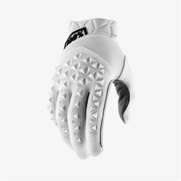 Велоперчатки 100% Airmatic Glove, White, 2021, 10012-000-12