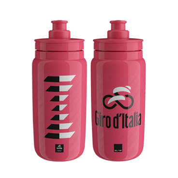 Фляга велосипедная ELITE Fly GIRO D’ITALIA, пластик, 550 мл, розовый, EL01604595