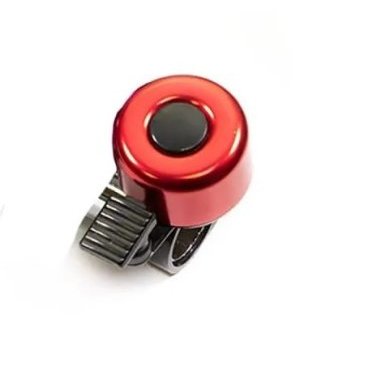 Звонок велосипедный TRIX, механический, ударный, Ø 35мм, алюминий-пластик, черно-красный, XN-2-03