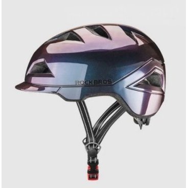 Фото Шлем велосипедный Rockbros TS-56, 11 отверстий, фиолетовый хамелеон , TS-56