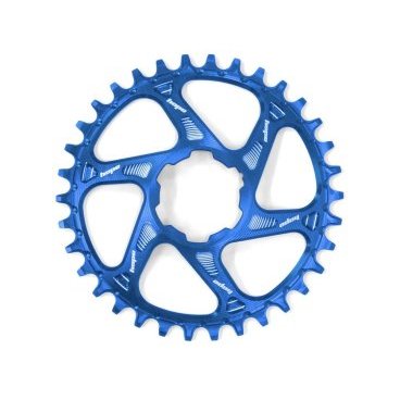 Фото Звезда велосипедная HOPE, для системы  с прямым монтажом, 26 Т, профиль узкий/широкий, офсет 3 мм, синий, RR26BHCSPB