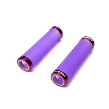 Грипсы велосипедные Mizumi 818ACS, с Lock on, фиолетовый, V-818ACS-violet