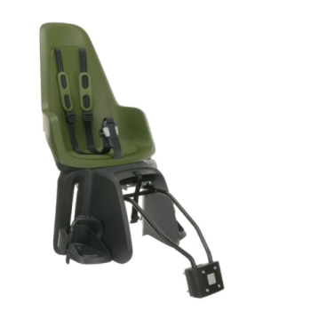 Велокресло BOBIKE ONE Maxi Frame, с креплением на багажник/раму, olive green, 8012200008
