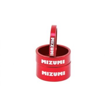 Кольцо проставочное Mizumi, для выноса, высота 10 мм, алюминий, красный, MZM-10-RED