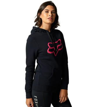 Толстовка женская Fox Boundary Po Fleece, black/pink, 26523-285-XS