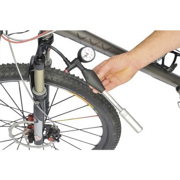 Насос велосипедный ZEFAL Z SHOCK, высокого давления, для амортизационных вилок и задних амортизаторов, черный, 0660