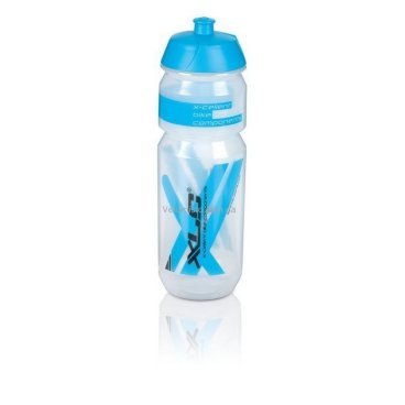 Фото Фляга велосипедная XLS Drink bottle WB-K03, 750ml, transparent/blue, 2503231600