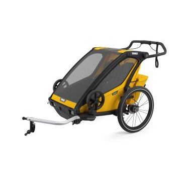 Фото Велоприцеп Thule Chariot Sport2, детский, двухместный, Spectra Yellow, 10201024