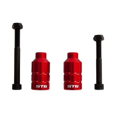 Пеги STG для трюкового самоката с осью, 22.2 мм, алюминий, красный, Х103634