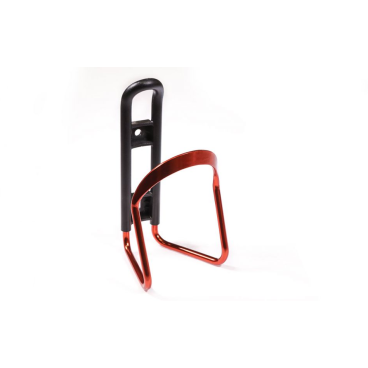 Фото Флягодержатель велосипедный TRIX, крепление на раму, алюминий/пластик, красно-черный, HL-BC20-RED-CARD