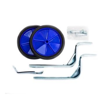 Приставные колеса Vinca Sport, 12"-20", сталь/пластик, синие, HRS 12-20 blue