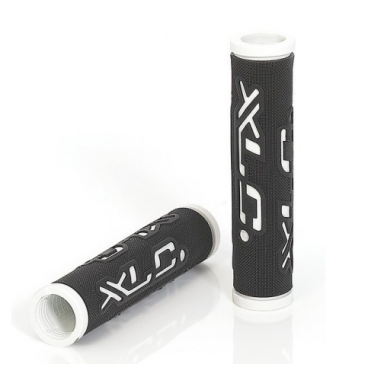 Грипсы велосипедные XLC Bar Grips Dual Colour, 125 мм, black\white, 2501583503
