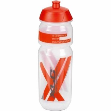 Фото Фляга велосипедная XLC WB-K03 Drink bottle, 750ml, transparent/red, 2503231500