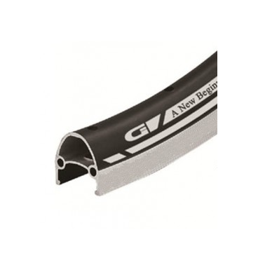 Фото Обод велосипедный Vinca Sport 27.5”, 36H*14G, двойной, алюминий, с защитной полосой, черный, GJD 27,