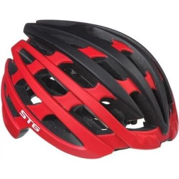 Шлем велосипедный STG HB97-D, красный/черный, Х105189