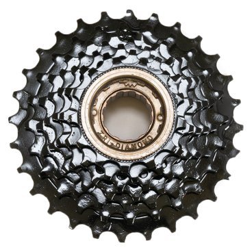 Фото Трещотка велосипедная TRIX,  7 скоростей, сталь, черная, FW-7-BK