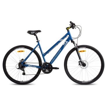 Фото Велосипед Merida Crossway 10 lady Рама:XS(43cm) Blue/WhiteGray