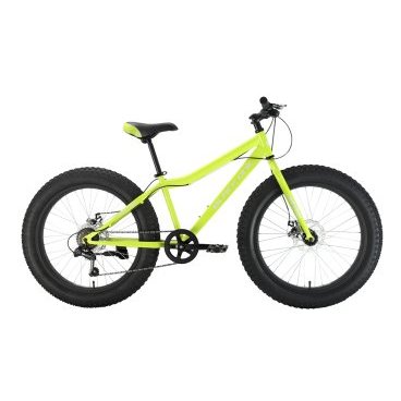 Велосипед подростковый Black One, Monster 24 D, зеленый, белый, зеленый, 14.5", 2022, HQ-0005342