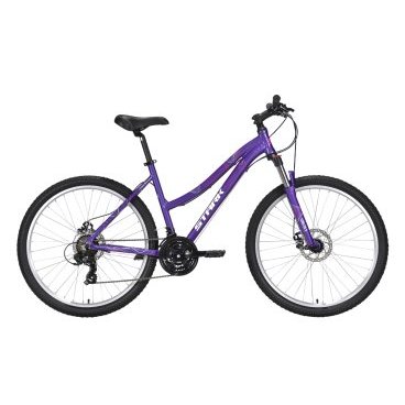 Фото Женский велосипед Stark, Luna 26.2 D, фиолетовый/серебристый, 2022