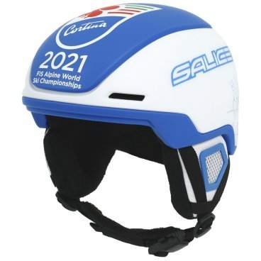 Фото Велошлем Salice EAGLE Cortina, зимний, унисекс, белый/синий, 2022-23, 8023929036747