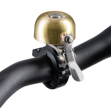 Звонок велосипедный Oxford Mini Ping Brass Bell Gold б/р, BE157G