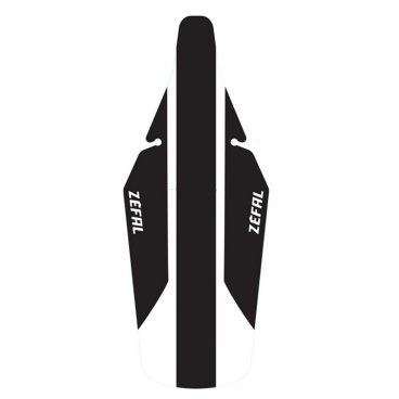 Крыло велосипедное Zefal Shield Lite Xl Rear Mudguard, заднее, черный/белый, 2561А