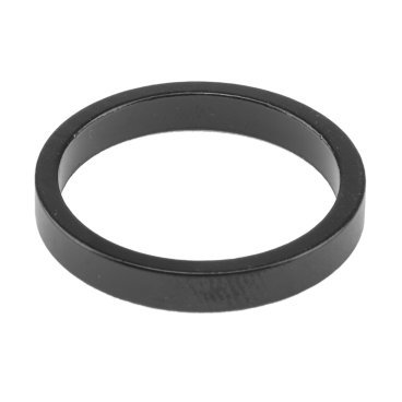 Проставочное кольцо рулевой колонки TRIX, алюминий, "спейсер", h-5мм, для штока вилки 1-1/8", черный, SC-TX-013-5-BK