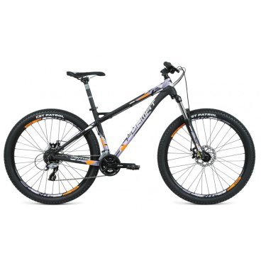 Фото Горный велосипед FORMAT 1315, 27,5" 16 скоростей, черный/серый матовый, 2020-2021, VX23025
