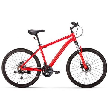 Фото Горный велосипед FORWARD HARDI 2.1 D FR, 26", 21 скорость, красный, 2023, VX23129